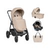 Carrito de Bebé 3en1 con Capazo Modena Beige Kikkaboo