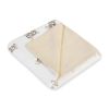 Manta muselina crushed Teddy beige Sencillo 75x100 cm extendida