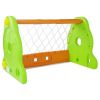 Portería de Fútbol Verde y Naranja para Niños
