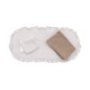 Colcha para capazo Candela crudo Cambrass extendida