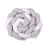 Protector de Cuna Knot Bumper XXL My Sweet Baby - Blanco y Gris