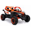 Buggy eléctrico infantil 4x4 KKL-808 24V naranja LEAN CARS vista tres cuartos
