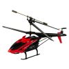 Detalle del rotor y la cabina del mini helicóptero Syma S5H rojo