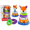 Piramide de Peluche Zorro Educativa Colorida 27 cm
