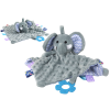 Manta de Peluche Elefante con Sonajero y Mordedor