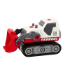 Excavadora Cartoon Crawler para DIY en color blanco