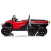 Vehículo 6 ruedas Lean Cars 163 cm rojo, vista lateral con puertas abatibles