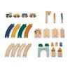 Juego de trenes de madera Trixie - Diversión educativa para bebés - imagen 2