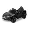Coche eléctrico Toyz Audi A5L negro con luces encendidas.