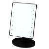 Espejo Cosmético LED con Soporte Ajustable Negro