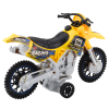 Motocicleta Off-Road Amarilla con Luz y Sonido