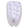 Baby Nest Double-sided Premium Cocoon For Infants Bobono- Blue Stars/gray