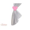 Cortinas para Niños con Corazones en Gris y Rosa My Sweet Baby - imagen 3