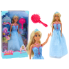 Muñeca Sirena Princesa con Vestido Azul y Cepillo