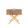 Moses Basket Boho Handmade With Stand - Sand