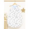 Cotton Sleeping Bag For Children, Size M, 3-12 Months, Tog 2.5, All-season - Clouds Gray/blue