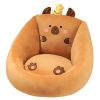 Sillón de peluche forma de capibara con pato 50x45cm