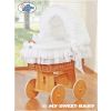 Moisés My Sweet Baby Little Angel White - Cuna de Mimbre