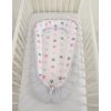 Baby Nest Double-sided Premium Cocoon For Infants Bobono- Stars Pink-grey/grey