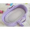 Moisés de Muñecas Boho My Sweet Baby - Cesta de Algodón Morado - imagen 3