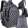 Mochila 22L de diseño a cuadros Kruzzel - Ideal para el colegio
