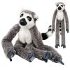 Peluche Lemurito Suave con Velcro para Colgar 35cm