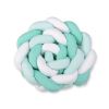 Protector de Cuna Knot Bumper XXL My Sweet Baby en Blanco y Menta