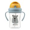 Botella de Agua con Popote Retráctil Oso Akuku - 300 ml