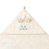 Toalla de Baño con Capucha Babyono 100x100 cm Bambú Crema - imagen 2
