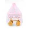 Cesta de Moisés My Sweet Baby Amelie Natural y Rosa
