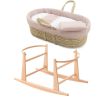 Moises Palma Acolch+pata M.nat Plumeti Rosa/natural 39x80x61 Cm - Cambrass