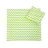 Juego de minicuna para Bebés My Sweet Baby - Duvet y Almohada Chevron Verde