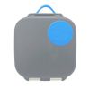 Mini lunchbox B.box en azul pizarra con compartimentos para snacks.