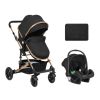Carrito de bebé 3en1 Kikkaboo Amaia Negro 2024