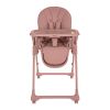Trona Pastello 3 Kikkaboo rosa con asiento acolchado de acabado tipo piel
