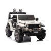 Jeep Rubicon 4x4 Batería 24V Vehículo Eléctrico Blanco