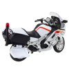 Motocicleta Metal con Luces y Sonidos Blanco Rojo Amarillo 1:12