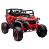 Coche eléctrico infantil M1 4x4 rojo LEAN CARS vista tres cuartos