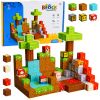 Bloques de construcción magnéticos coloridos de Lean toys sobre una mesa.