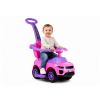 Correpasillos evolutivo rosa Lean Cars con asa 85 cm y consola de 5 sonidos