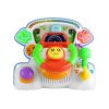 Detalle de los botones, luces y elementos interactivos del volante educativo