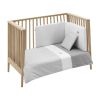 Jgo 2 Pcs.f.nordica Cuna 70 Vichy10 Gris 110x170x3 Cm - Cambrass