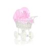 Cochecito de Muñeca My Sweet Baby de Mimbre con Ropa Rosa