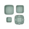 Juego de fiambreras Kikkaboo de silicona Platinum Sage - imagen 2