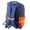 Mochila Escolar con Correa de Pecho Dinosaurio Azul Marino 22L