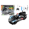 Coche Deportivo R/C Policía Negro con Control Remoto