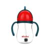 Vaso con Pajita Ponderada Akuku Azul/Rojo - 280 ml