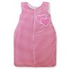 Cotton Sleeping Bag For Children, Size M, 6-12 Months, Tog 2.5, All-season, Dark Pink Checkered