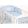 Protector de Cuna My Sweet Baby – Corazones Flores Azules