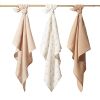 Paquete de 3 Pañales Muselina Suave Babyono Beige - imagen 3